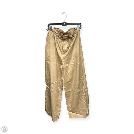 Pants Wide Leg By Zara In Tan, Size: S