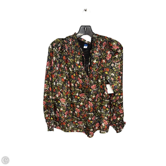 Top Long Sleeve By Old Navy In Floral Print, Size: S