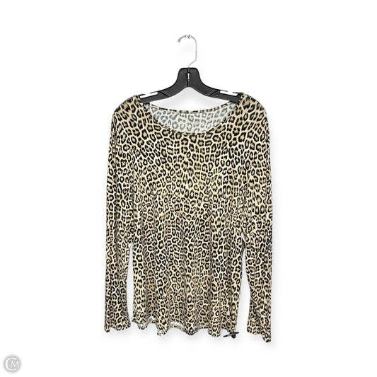Top Long Sleeve By Chicos In Animal Print, Size: L
