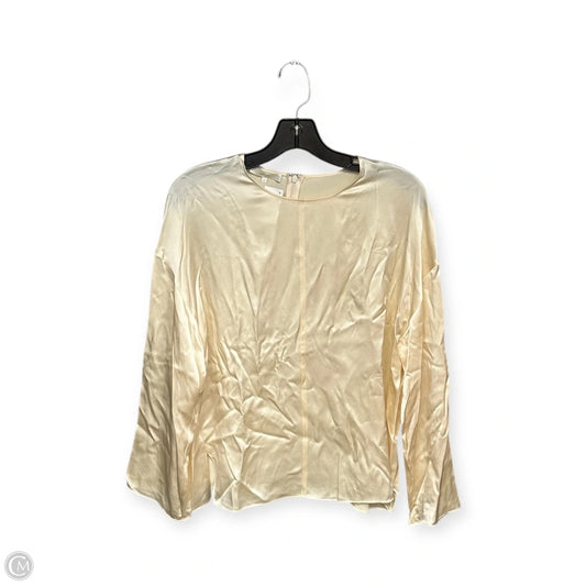Top Long Sleeve By Vince In Cream, Size: S