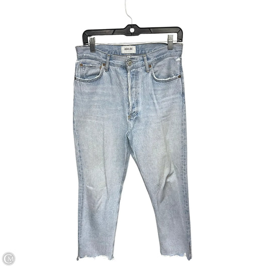 Jeans Straight By Agolde In Blue Denim, Size: 27