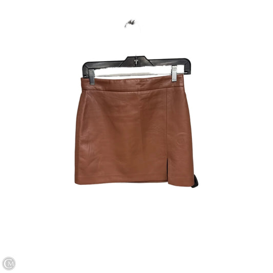 Skirt Mini & Short By Wilfred In Brown, Size: S