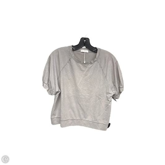 Top Short Sleeve By Kirundo In Grey, Size: M