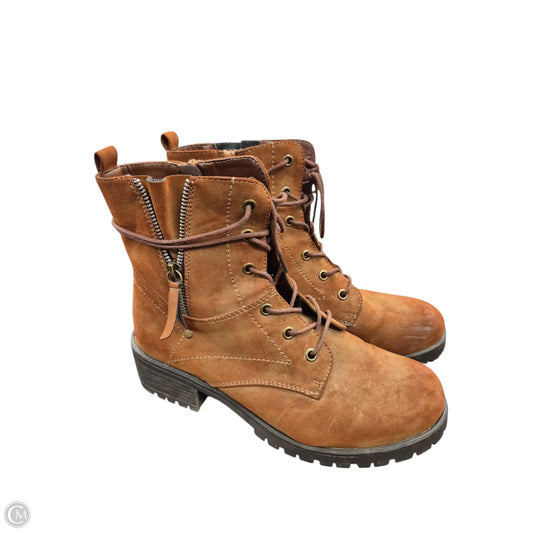 Boots Combat By Clothes Mentor In Brown, Size: 9