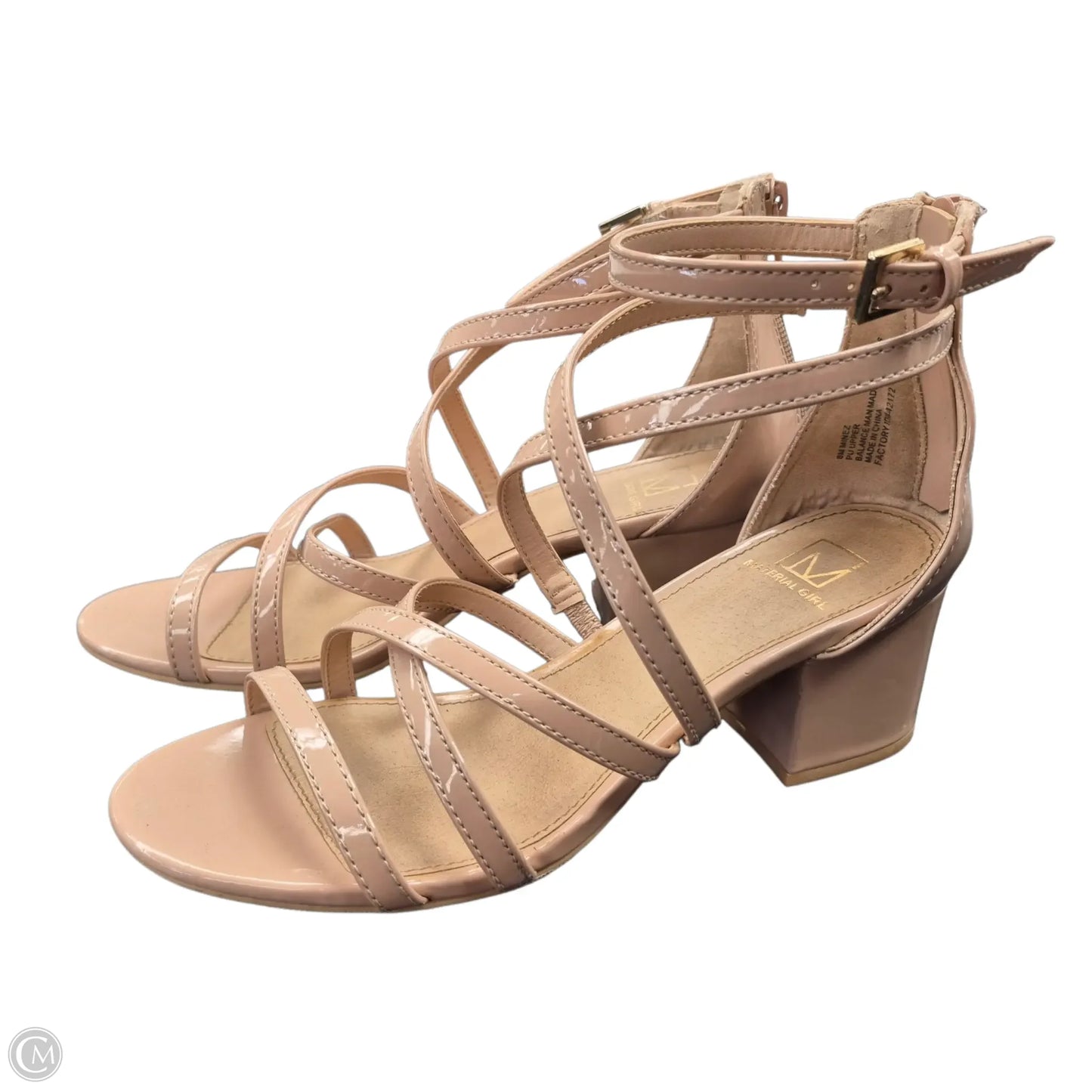 Shoes Heels Block By Material Girl In Tan, Size: 8