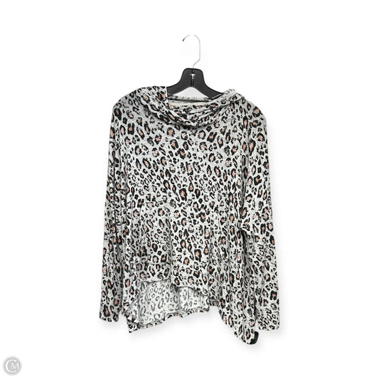 Top Long Sleeve By Sundry In Animal Print, Size: M