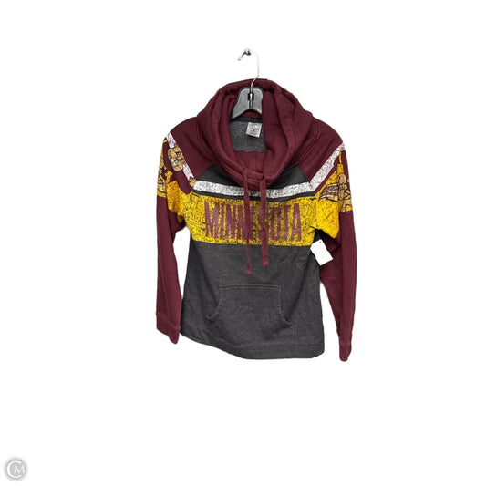 Athletic Sweatshirt Hoodie By Clothes Mentor In Maroon, Size: S