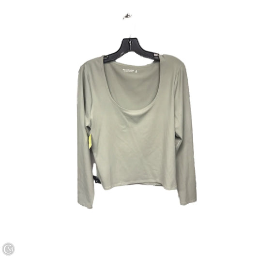 Top Long Sleeve By Abercrombie And Fitch In Green, Size: Xl