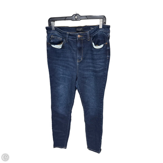 Jeans Skinny By Judy Blue In Blue Denim, Size: 12