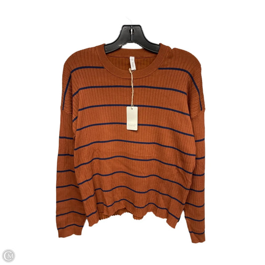Top Long Sleeve By Wishlist In Brown, Size: S