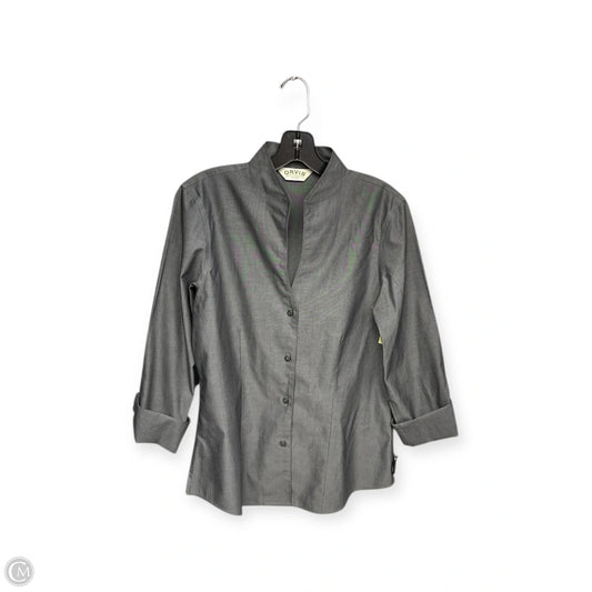 Top 3/4 Sleeve By Orvis In Grey, Size: 8