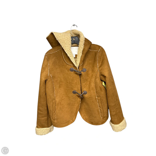 Coat Other By Anthropologie In Brown & Cream, Size: 10