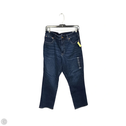 Jeans Straight By J. Crew In Blue Denim, Size: 10