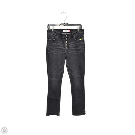 Jeans Straight By Cabi In Black Denim, Size: 8