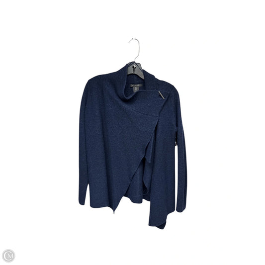 Sweater Cardigan By Tahari In Blue, Size: M