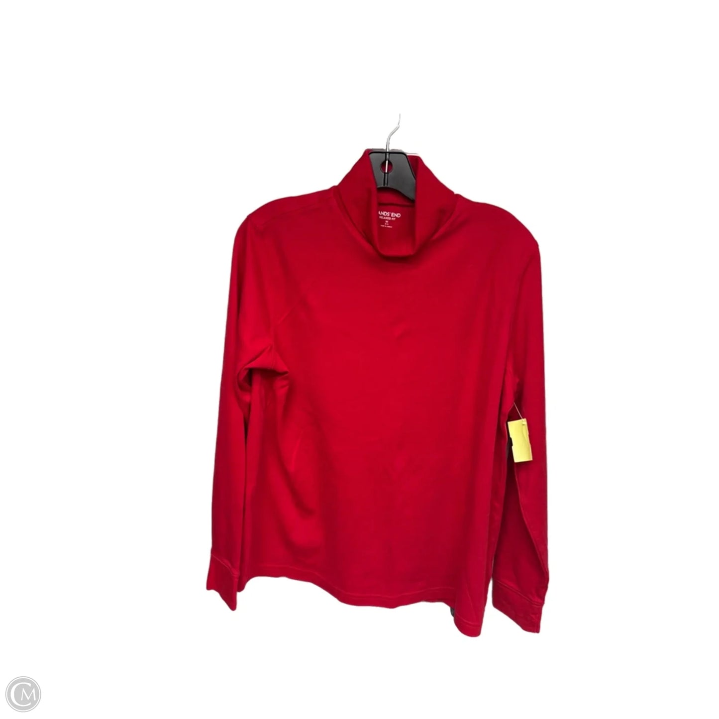 Top Long Sleeve By Lands End In Red, Size: M
