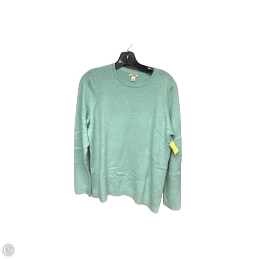 Sweater Cashmere By L.l. Bean In Aqua, Size: L