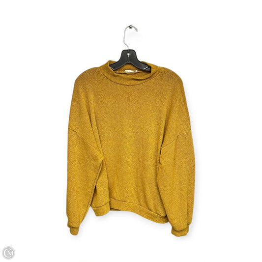 Top Long Sleeve By Lush In Yellow, Size: L