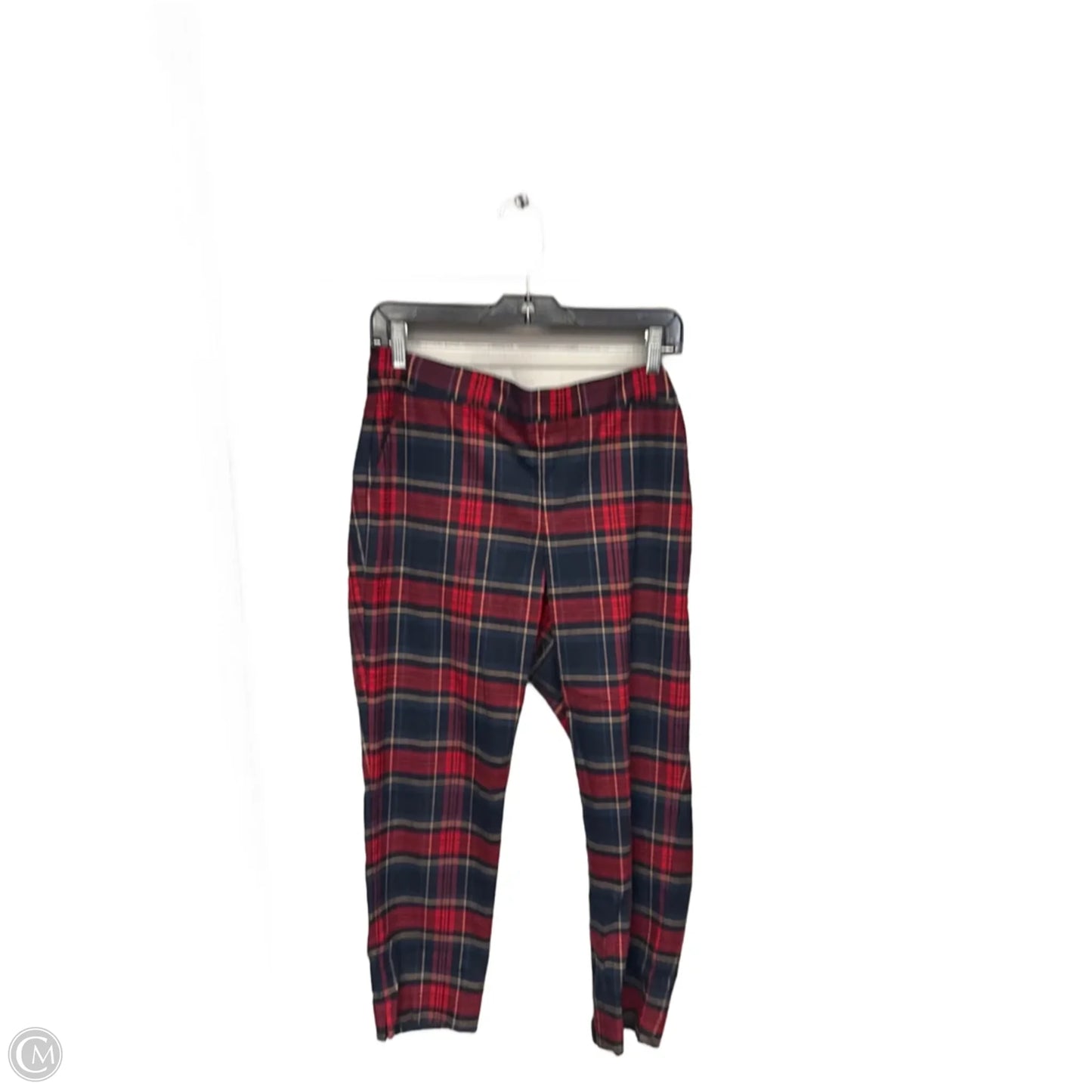 Pants Cropped By Banana Republic In Plaid Pattern, Size: 6p
