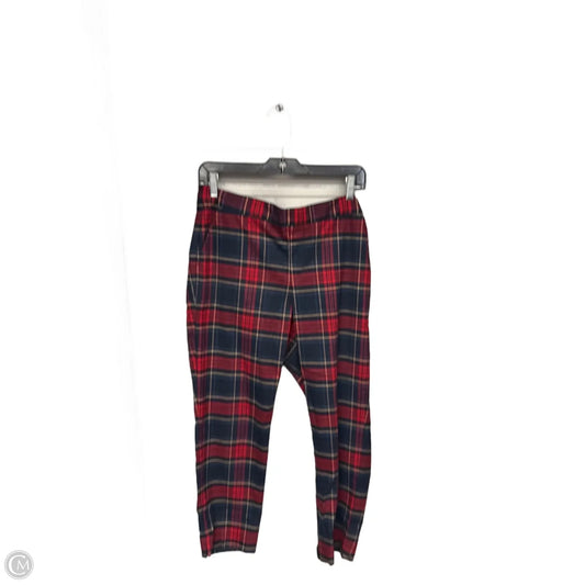 Pants Cropped By Banana Republic In Plaid Pattern, Size: 6p
