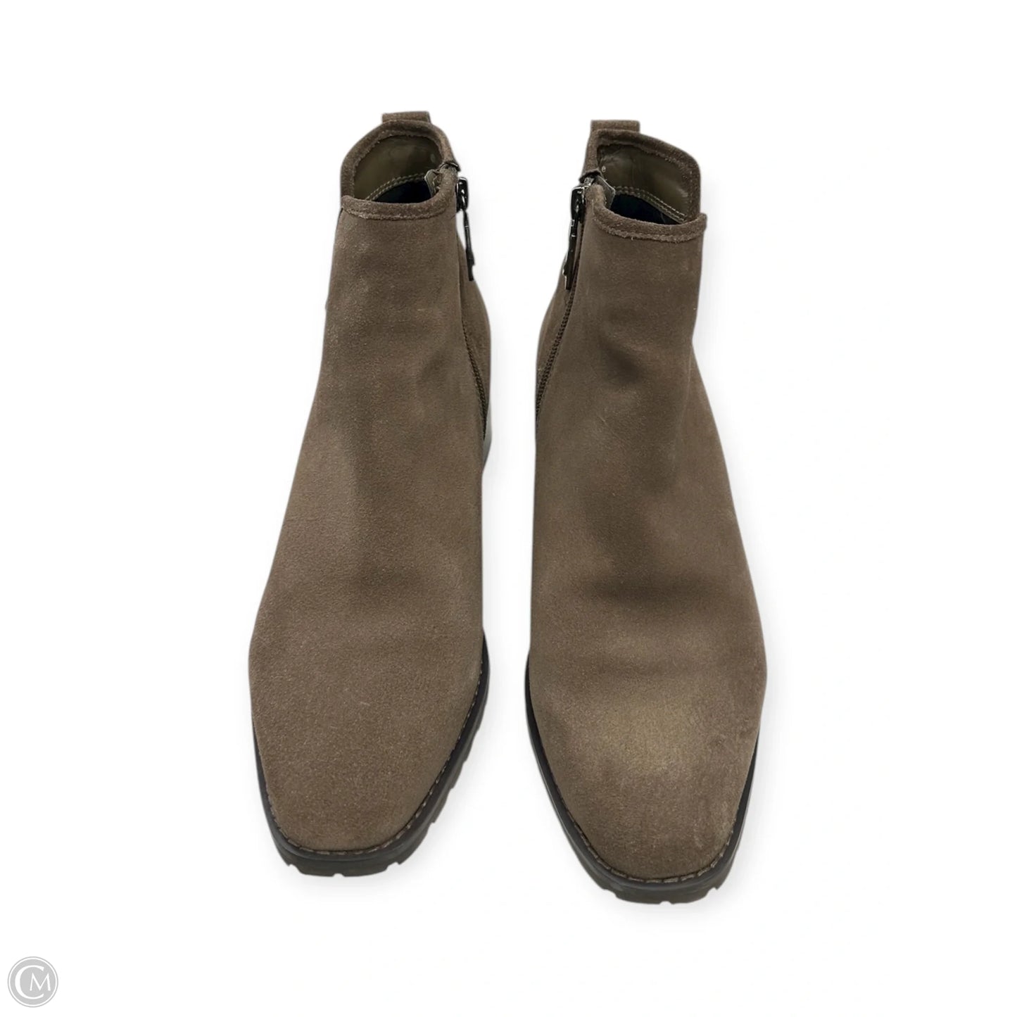 Boots Ankle Flats By Blondo In Brown, Size: 8
