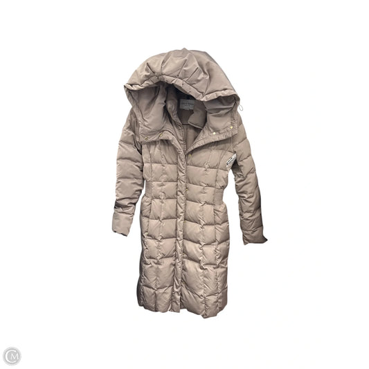 Coat Parka By Cole-haan In Tan, Size: M
