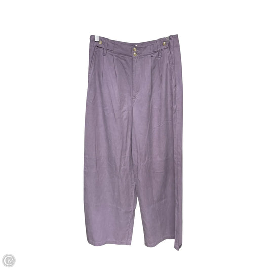 Pants Wide Leg By Madewell In Purple, Size: 4