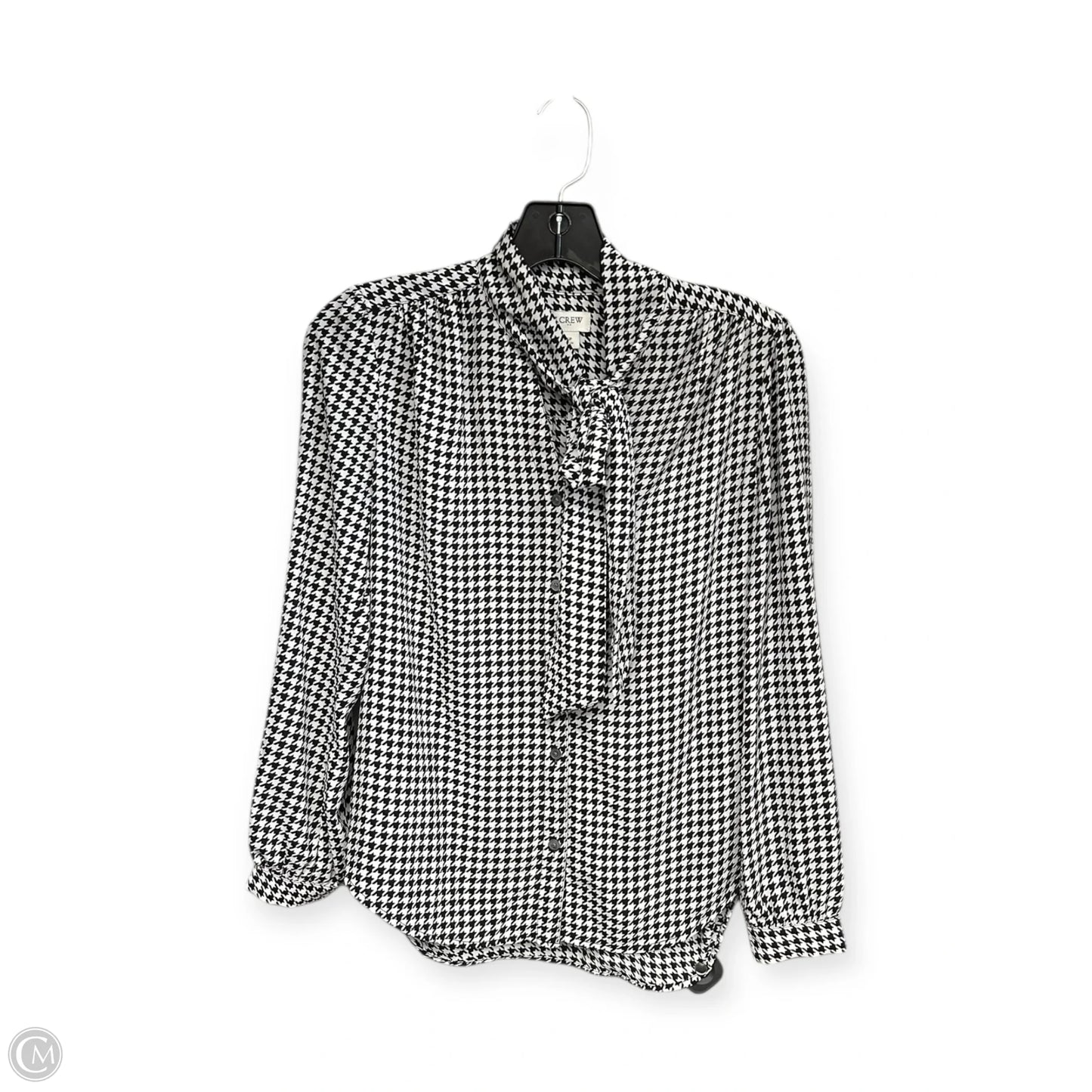 Top Long Sleeve By J. Crew In Checkered Pattern, Size: Xsp