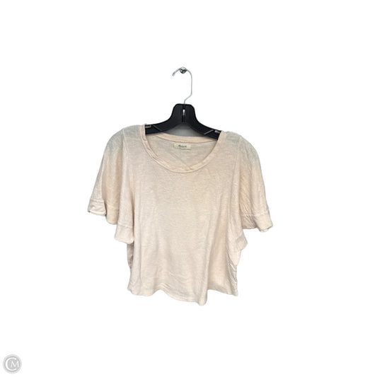 Top Short Sleeve By Madewell In Pink, Size: M