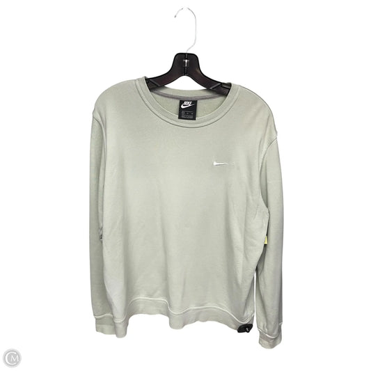 Athletic Sweatshirt Crewneck By Nike Apparel In Green, Size: Xl