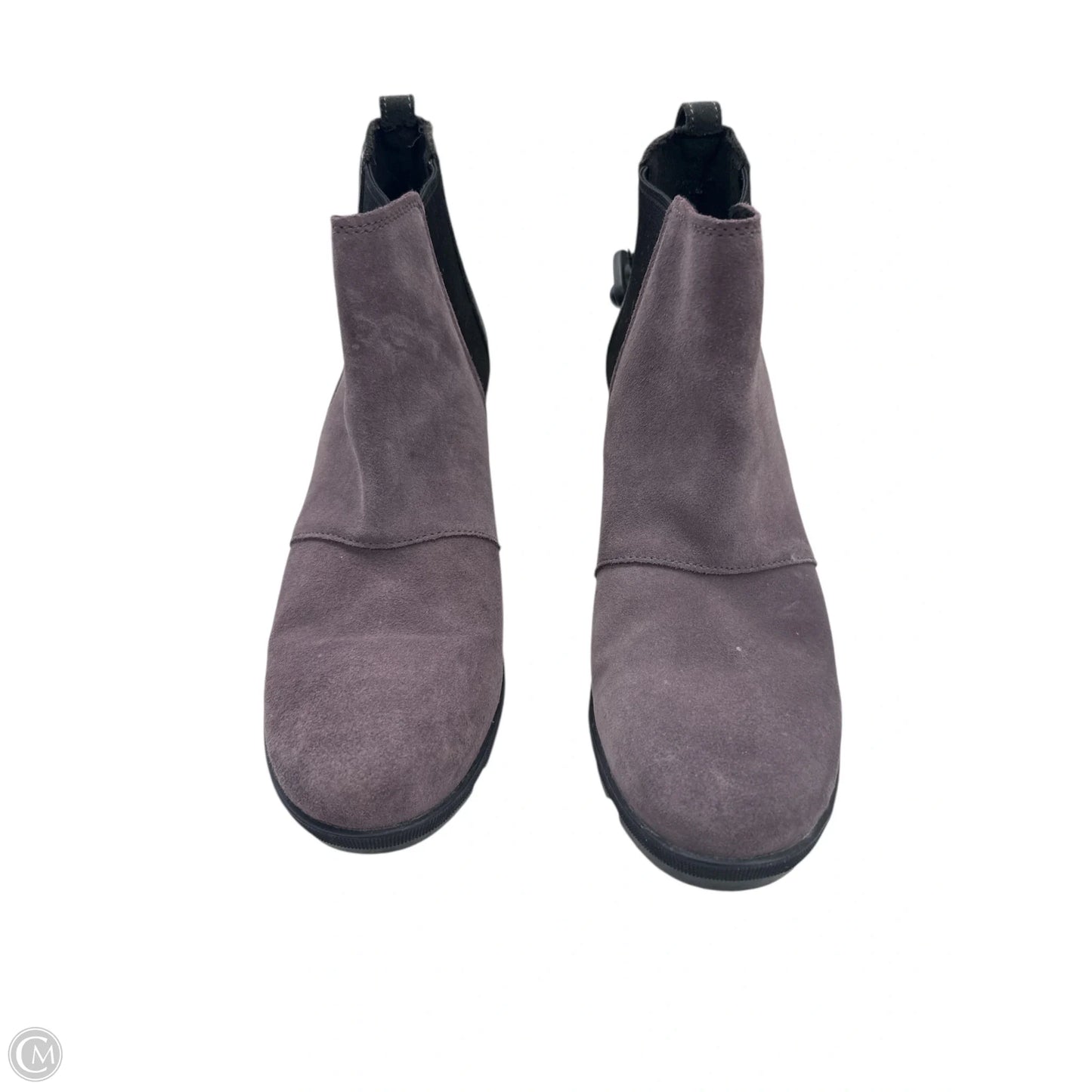 Boots Knee Heels By Sorel In Black & Purple, Size: 11