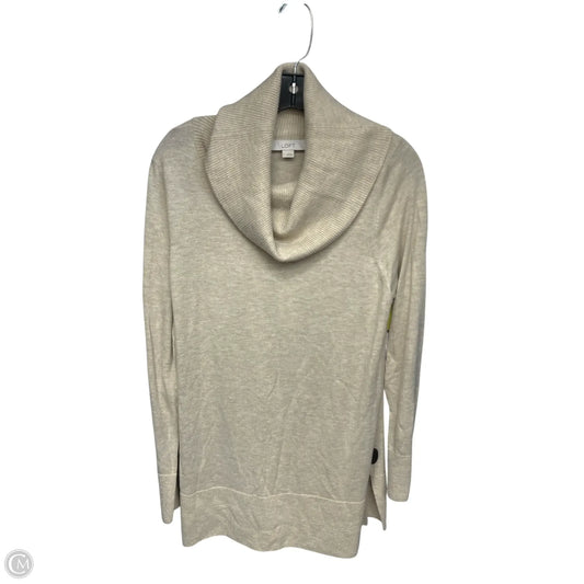 Tunic Long Sleeve By Loft In Tan, Size: L