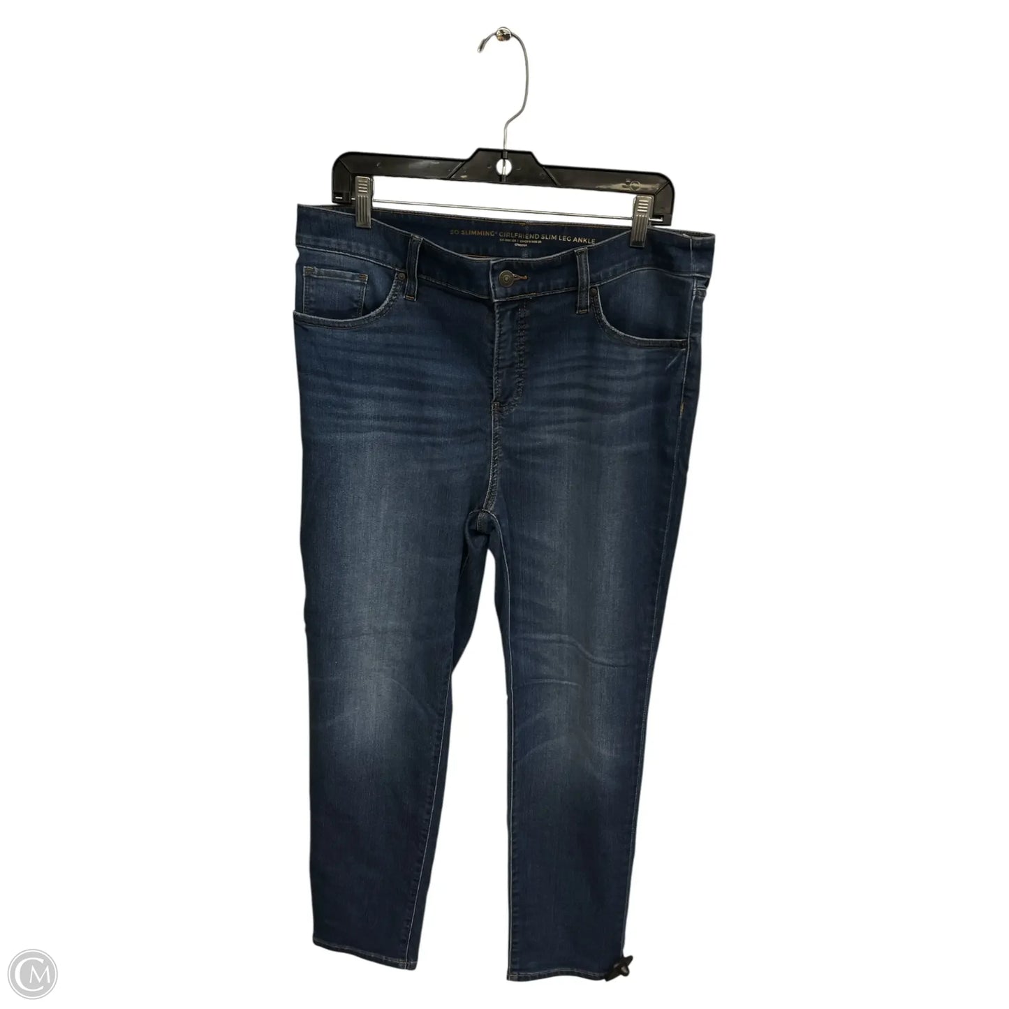 Jeans Straight By Chicos In Blue Denim, Size: 12