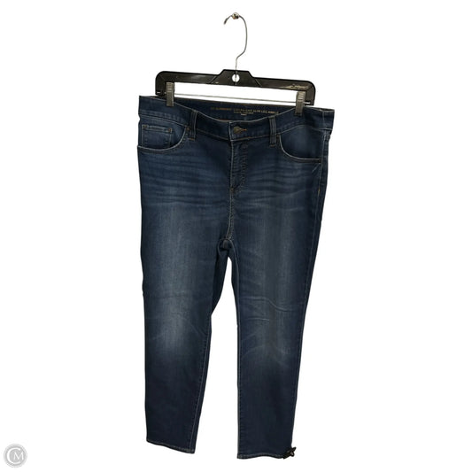 Jeans Straight By Chicos In Blue Denim, Size: 12