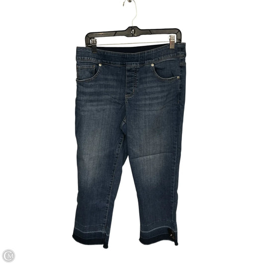 Jeans Cropped By Jag In Blue Denim, Size: 12