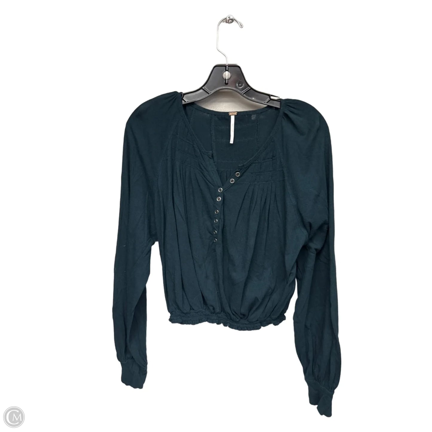 Top Long Sleeve By Free People In Green, Size: S