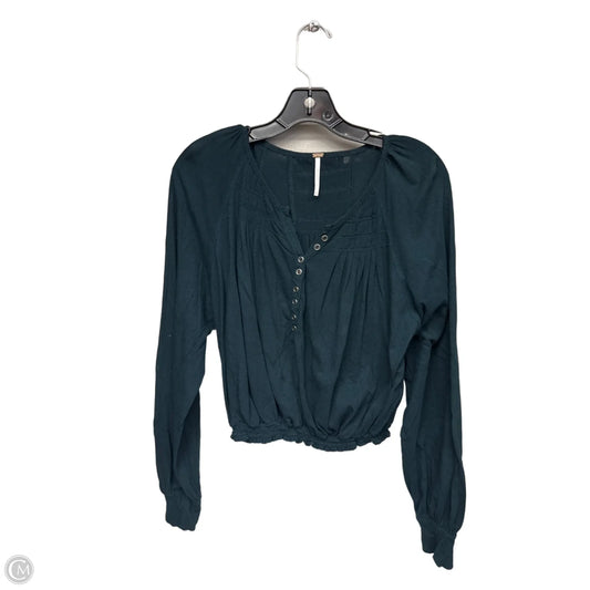 Top Long Sleeve By Free People In Green, Size: S