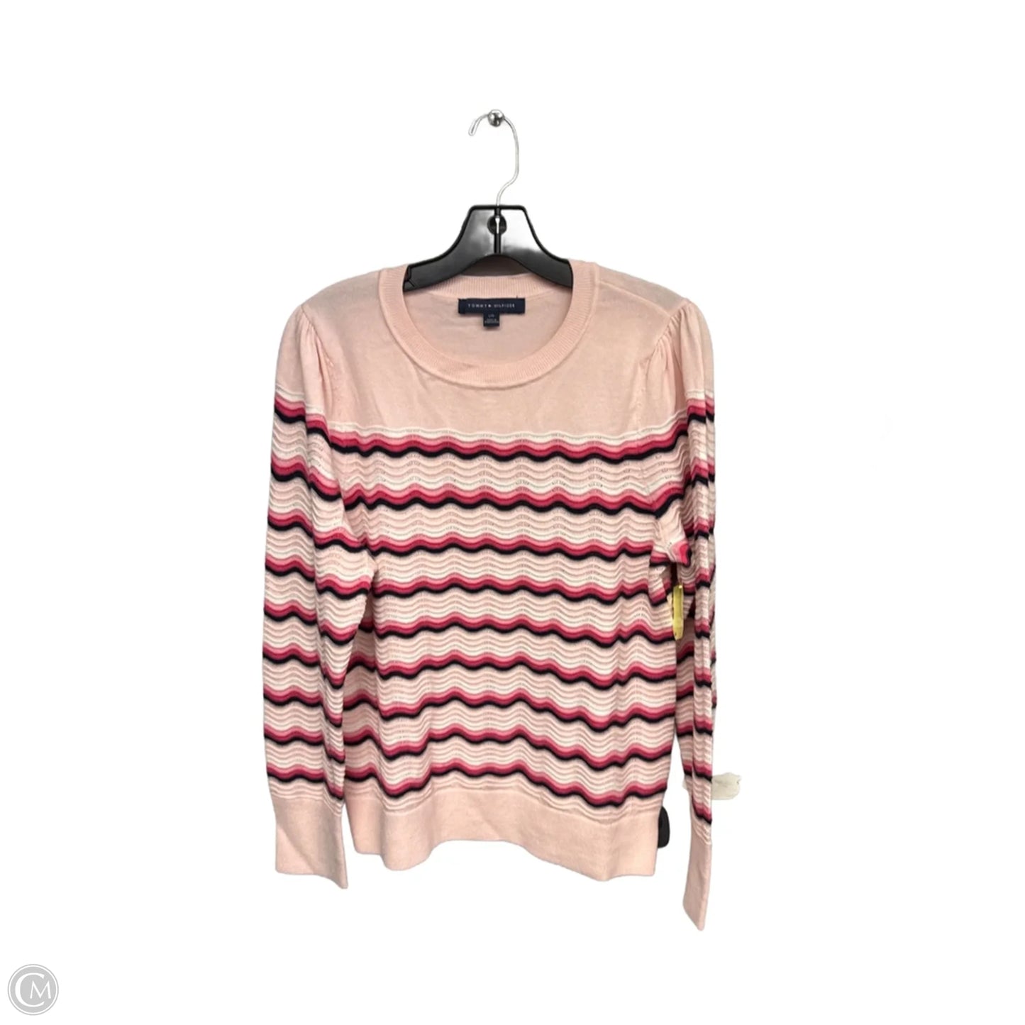 Sweater By Tommy Hilfiger In Pink, Size: L