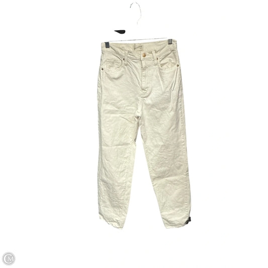 Jeans Straight By Universal Thread In Cream Denim, Size: 6