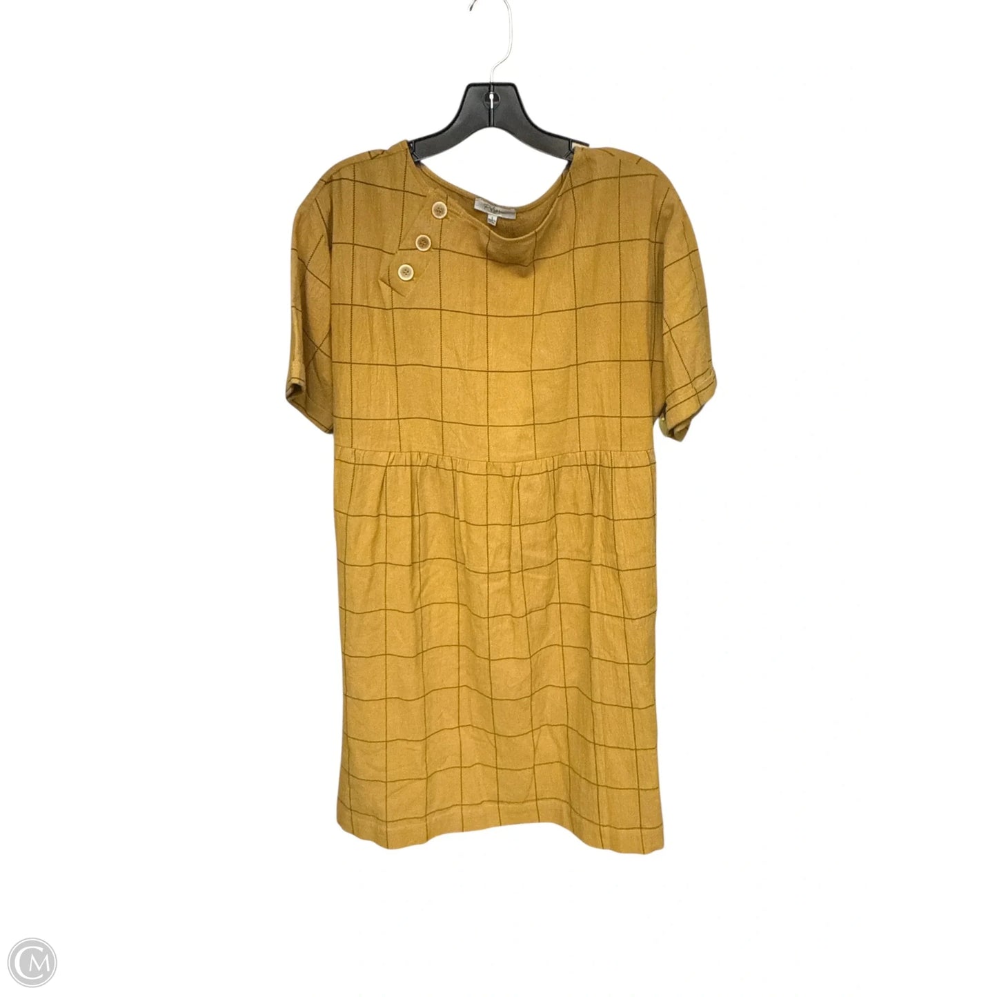 Dress Casual Midi By Polygram In Yellow, Size: S