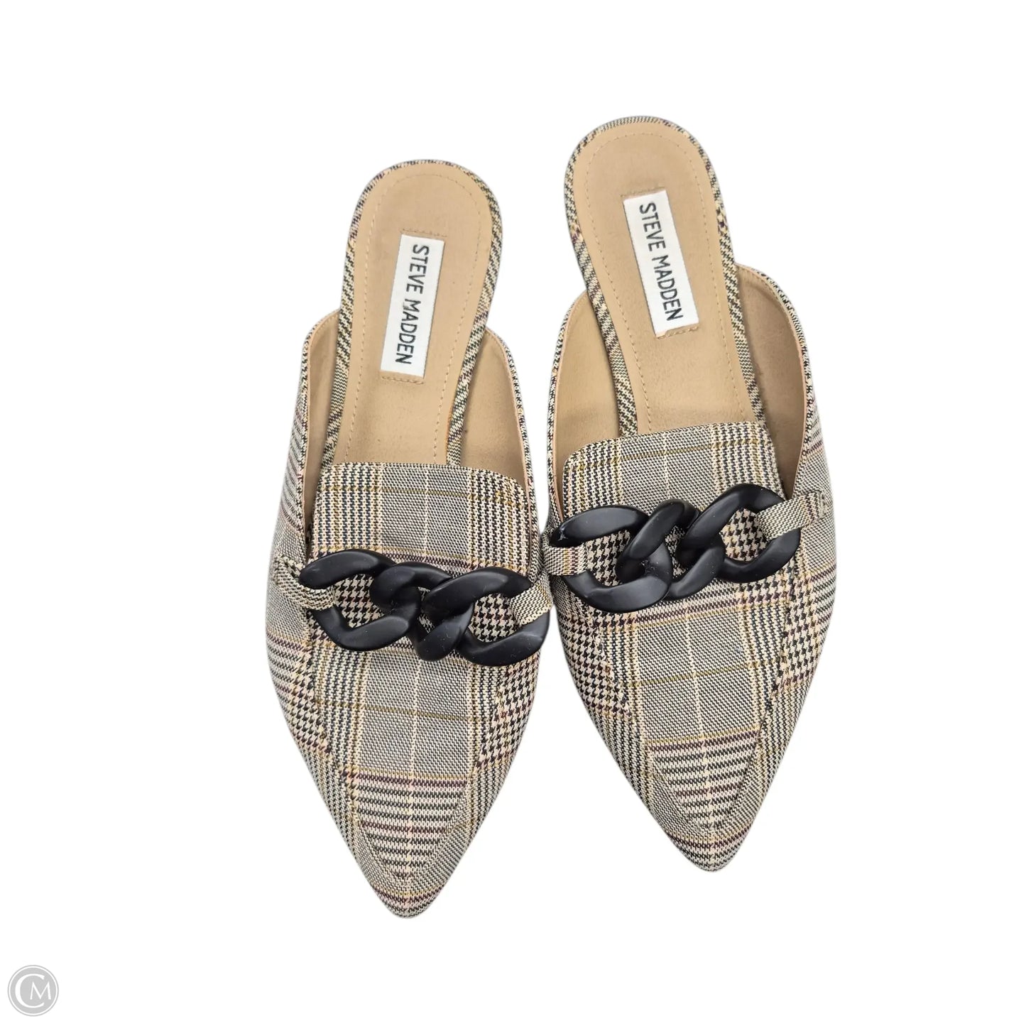 Shoes Flats By Steve Madden In Plaid Pattern, Size: 8.5