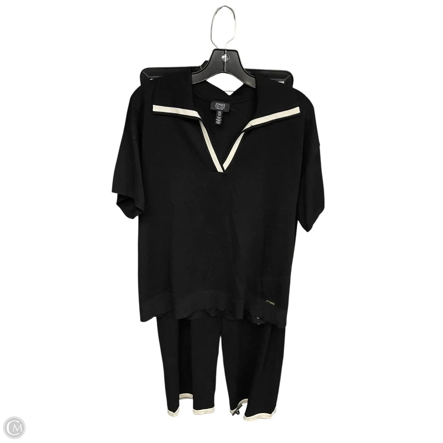 Lounge Set Pants By Jones New York In Black & White, Size: M