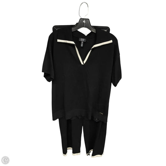 Lounge Set Pants By Jones New York In Black & White, Size: M