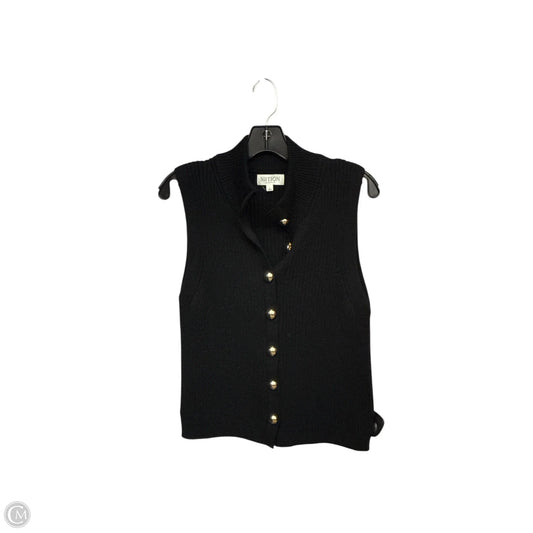 Vest Sweater By Nation In Black & Gold, Size: L