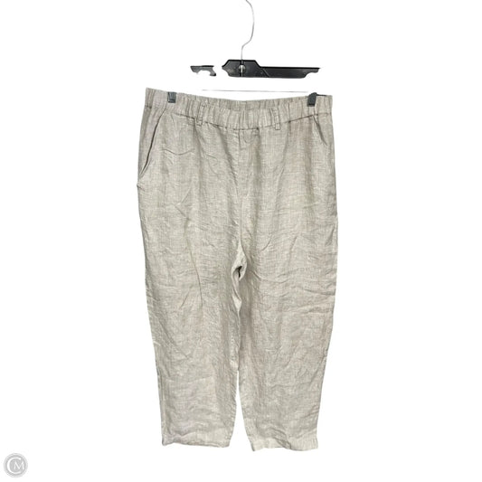Pants Linen By Quince In Tan, Size: L