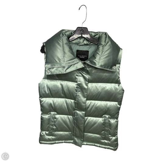 Vest Puffer & Quilted By Talbots In Green, Size: M