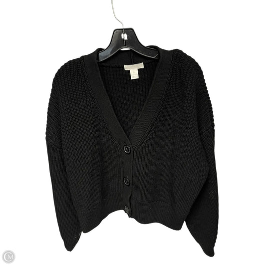 Sweater Cardigan By H&m In Black, Size: S