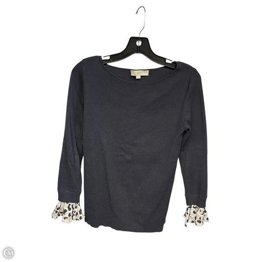 Top Long Sleeve By Loft In Grey, Size: S