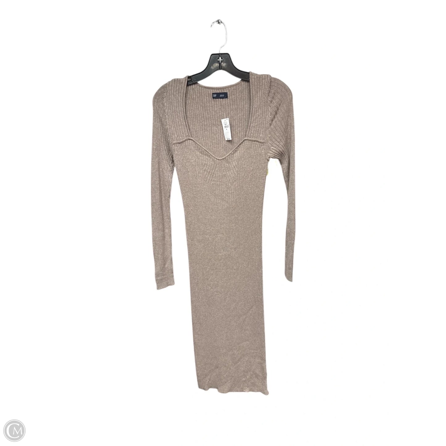 Dress Sweater By Gap In Tan, Size: M