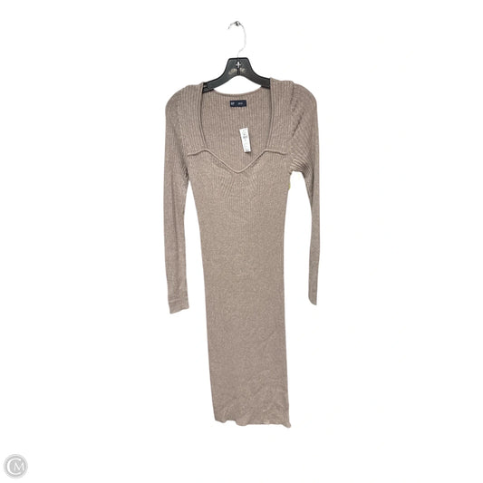 Dress Sweater By Gap In Tan, Size: M